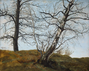 Lot 6068, Auction  106, Leypold, Carl Julius von, Birke und Eiche im Frühling