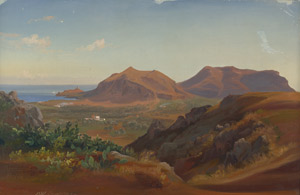 Lot 6069, Auction  106, Willers, Ernst, Sizilianische Landschaft bei Bagheria