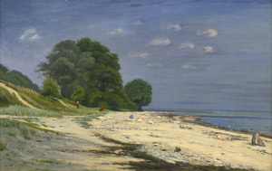 Lot 6161, Auction  106, Zacho, Christian, Sommerliche Strandszene in Dänemark