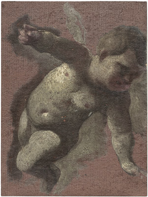 Lot 6561, Auction  106, Neapolitanisch, 18. Jh. Fliegender Putto