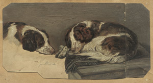 Lot 6679, Auction  106, Friedrich, Adolf, Schlafender Spaniel