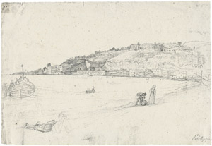 Lot 6740, Auction  106, Thöming, Christian Frederik, Ansicht von Posilipo mit Blick auf Pozzuoli