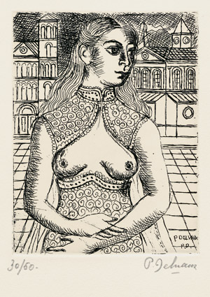 Lot 7099, Auction  106, Delvaux, Paul, Half-length Portrait of a Woman II