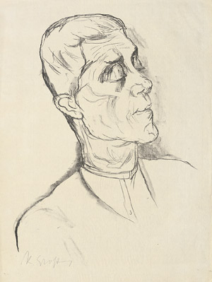 Lot 7197, Auction  106, Großmann, Rudolf, Bildnis Oskar Kokoschka