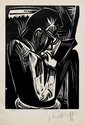 Lot 7467, Auction  106, Schmidt-Rottluff, Karl, Lesender Mann