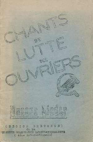 Lot 3061, Auction  107, Chants de lutte des ouvriers, Unsere Lieder