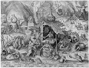 Lot 5057, Auction  107, Bruegel, Pieter d. Ä., Avaritia - Habgier