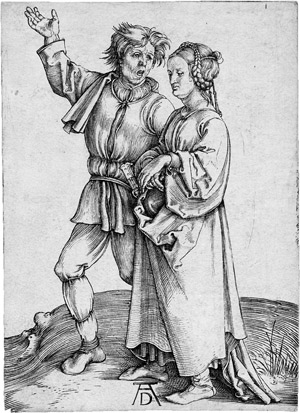 Lot 5109, Auction  107, Dürer, Albrecht, Der junge Bauer und sein Weib