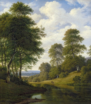 Lot 6079, Auction  107, Kiærskou, Frederik Christian Jakobsen, Landschaft bei Eriksholm auf Fyn