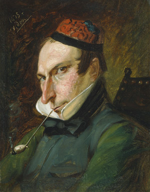 Lot 6097, Auction  107, Französisch, 1835. Porträt eines Mannes mit Tonpfeife und Raucherkappe