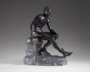 Lot 6157, Auction  107, Angelis, Sabatino de, Auf einem Felsen sitzender Merkur