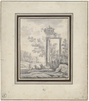 Lot 6535, Auction  107, Bemmel, Willem van, Südliche Landschaft mit Ruinen und Staffagefiguren