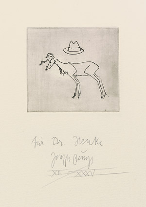 Lot 8025, Auction  107, Beuys, Joseph, Hirsch und Hut