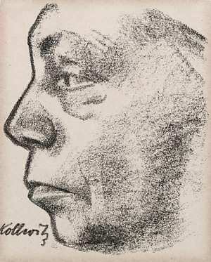 Lot 8143, Auction  107, Kollwitz, Käthe, Selbstbildnis im Profil