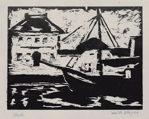 Lot 8300, Auction  107, Schmidt-Rottluff, Karl, "Hafen" (Vareler Hafen)