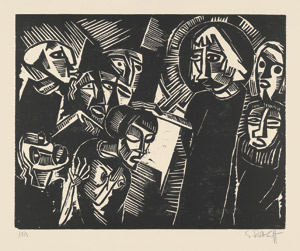 Lot 8303, Auction  107, Schmidt-Rottluff, Karl, Christus und die Ehebrecherin