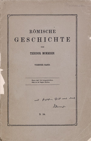 Lot 110, Auction  108, Mommsen, Theodor, Römische Geschichte 