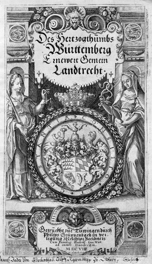 Lot 1622, Auction  108, Württemberg, Des Hertzogthumbs Württemberg Ernewert Gemein Landtrecht