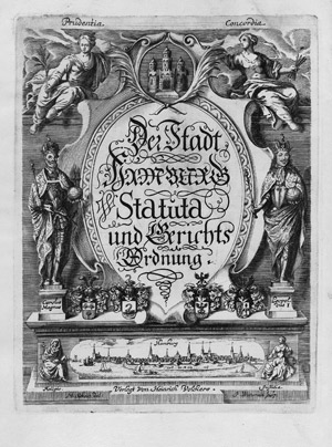 Lot 1632, Auction  108, Hamburg Stadtrecht, Der Stadt Hamburg Statuta und Gerichts Ordnung