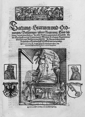 Lot 1658, Auction  108, Satzung, Statuten und Ordnungen, Weilant in des H. Reichs Statt Worms fürgenommmen