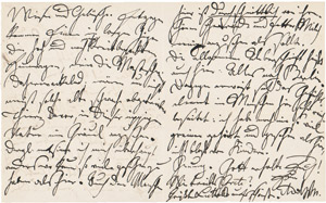 Lot 2410, Auction  108, Menzel, Adolph von, 4 Briefe an seine Schwester