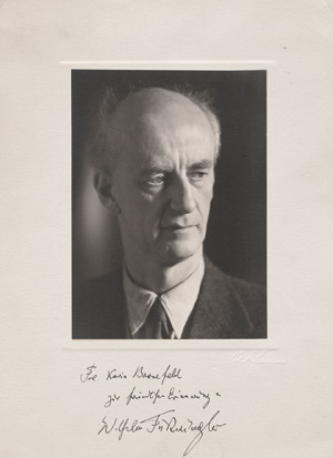 Lot 2442, Auction  108, Furtwängler, Wilhelm, Porträtfoto mit Widmung