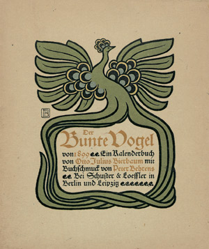 Lot 3057, Auction  108, Bierbaum, Otto Julius, Der Bunte Vogel von Achtzehnhundertundneunundneunzig