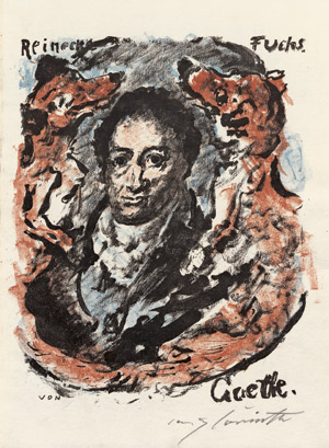 Lot 3110a, Auction  108, Goethe, Johann Wolfgang von und Corinth, Lovis - Illustr., Reineke Fuchs