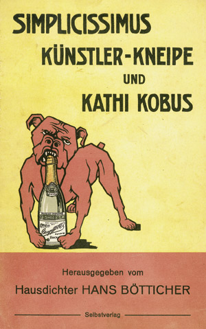 Lot 3649, Auction  108, Ringelnatz, Joachim, Simplicissimus Künstler-Kneipe 