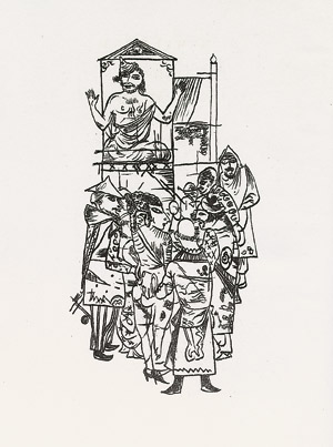 Lot 3684, Auction  108, Wieland, Christoph Martin und Schlichter, Rudolf - Illustr., Auszug aus Lucians Nachrichten vom Tode des Peregrinus