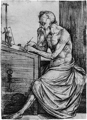 Lot 5018, Auction  108, Barbari, Jacopo de´, Der Hl. Hieronymus, an seinem Schreibtisch sitzend