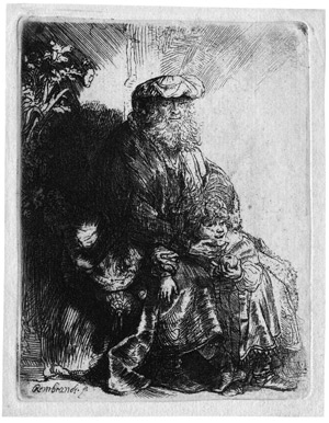 Lot 5202, Auction  108, Rembrandt Harmensz. van Rijn, Abraham Isaak liebkosend