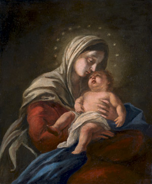 Lot 6018, Auction  108, Neapolitanisch, um 1690. Madonna mit Kind