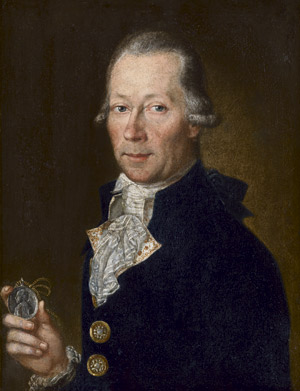 Lot 6053, Auction  108, Deutsch, um 1790. Bildnis Prinz Friedrich Josias von Coburg-Saalfeld mit Medaillie