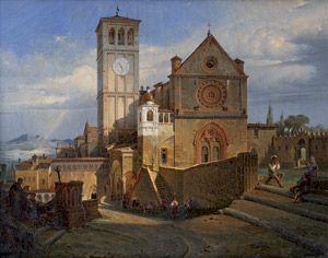 Lot 6093, Auction  108, Hauschild, Maximilian Albert, Blick auf San Francesco in Assisi