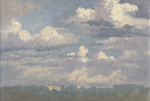 Lot 6152, Auction  108, Tübbecke, Paul Wilhelm, Sommerwolken über dem Weimarer Land