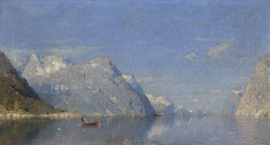Lot 6209, Auction  108, Rasmussen, Georg Anton, Norwegischer Fjord im Sonnenlicht