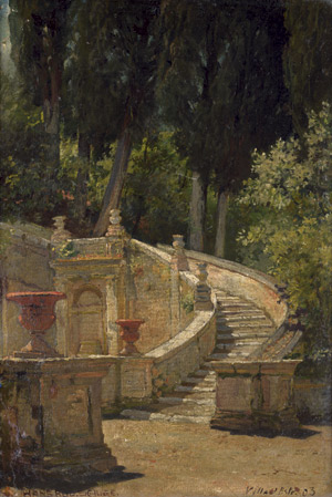 Lot 6220, Auction  108, Schulze, Hans Rudolf, Treppenaufgang der Villa d'Este