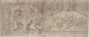 Lot 6512, Auction  108, India, Bernardino, Entwurf zu einer Wanddekoration