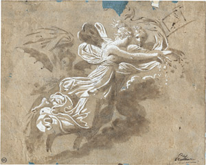 Lot 6603, Auction  108, Prud'hon, Pierre Paul - zugeschrieben, Psyche, Rosen streuend