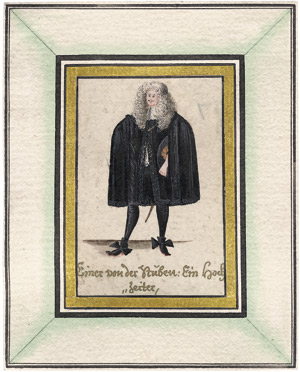 Lot 6638, Auction  108, Deutsch, um 1700. 10 kleine Gewandstudien