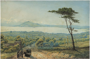 Lot 6683, Auction  108, Deutsch, 1864. Süditalienische Küstenlandschaft