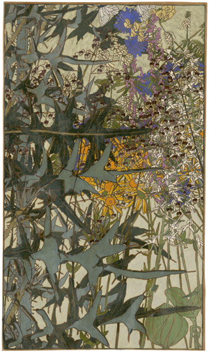 Lot 6800, Auction  108, Rösler, Paula, Zittergras und Wiesenblumen mit Kohlweißlingen