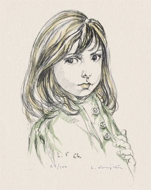 Lot 7147, Auction  108, Foujita, Tsuguharu, Jeune femme aux trois boutons