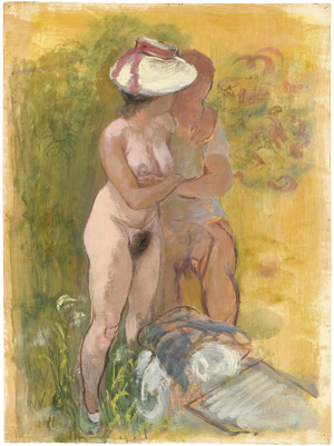 Lot 8088, Auction  108, Grosz, George, Lovers at the Beach, Cape Cod