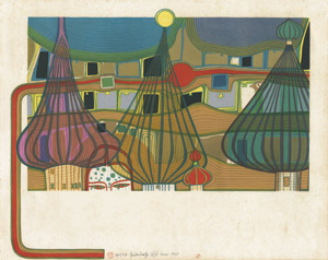 Lot 8121, Auction  108, Hundertwasser, Friedensreich, The Expulsion