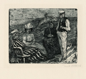 Lot 8206, Auction  108, Nolde, Emil, Unterhaltung