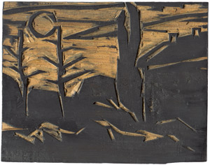 Lot 8255, Auction  108, Schmidt-Rottluff, Karl, Landschaft im Mondschein