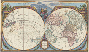 Lot 25, Auction  109, Nouvelle mappe monde, Kupferstichkarte