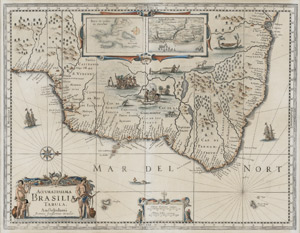 Lot 45, Auction  109, Janssonius, Johannes, Accuratissima Brasiliae tabula